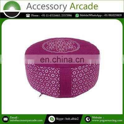Relaxation 100% Cotton Canvas Meditation Cushion Zafu Indian Manufacturer