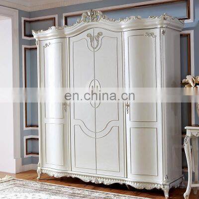 Wood carving European Style luxury wardrobe