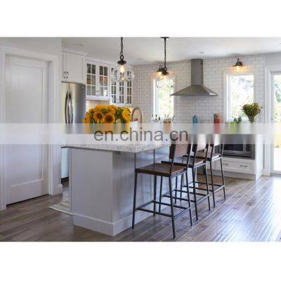 Modern Latest Design Black and White Farmhouse Shaker Best Wood Custom Kitchen Cabinet for Sale photo-2