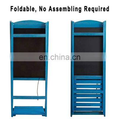 LED Glass Surface Wooden Blackboard photo-5