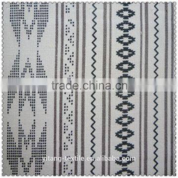 printed waves pattern linen cotton fabric