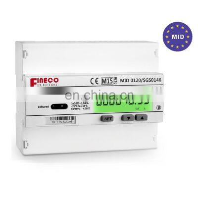 MID approved EM737 CT 3*230/400V 1.5(6)A smart electric sub meter price