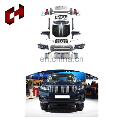 CH Hot Sale Wide Bumpers Tuning Roof Spoiler Rear Bumper Lights Full Bodykit For Toyota Prado 2010-2014 To 2018