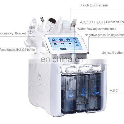 6 in 1 Small Bubble Microdermabrasion Facial Deep Cleaning Machine With Ultrasonic rf Scrubber photo-3