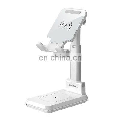 Fast charging phone stand foldable portable wireless charger