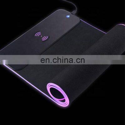 Влагозащищенный на заказ RGB-большой игровой коврик для мыши с беспроводной зарядкой
