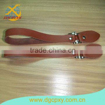 Leather handle for bag accessories