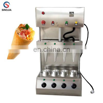 Stainless Steel  Pizza Cone Oven Showcase / Cone Pizza Making Machine / Pizza Cone Moulder