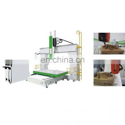 Table Moving Type 5 Axis Cnc Router for Wood Foam Stone Mould Sculpture Statue photo-2