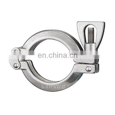 1.4301 Stainless Steel Pipe Fitting Union Ferrule Double Pin Clamp photo-2