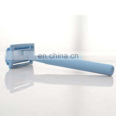 ECO-Friendly Customized Logo Blue Double Edge Metal Safty Blade Womens Safety Shave Razor photo-3