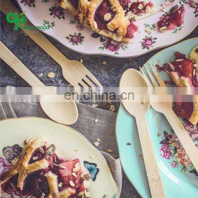 Yada China Wood Biodegradable Bamboo Cutlery Set Disposable Bamboo Knife Fork Spoon Cutlery Set Travel Knife Set photo-2