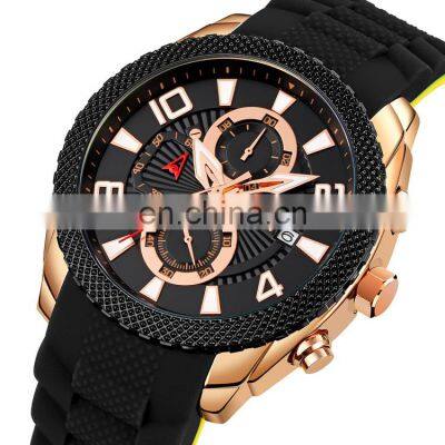 New Arrival Skmei 9269 Men Quartz Wristwatch Silica Strap Waterproof 3ATM Wholesale Price