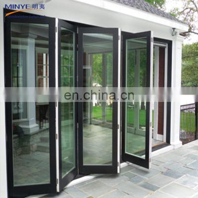 Folding door aluminium main iron grill door design windows and doors