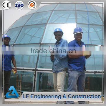 Hot selling steel structure glass dome