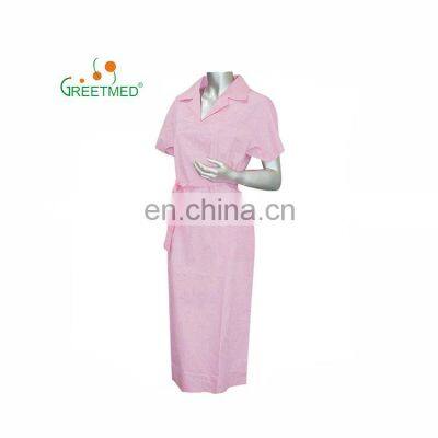 Greetmed China Best Quality New Style Nurse Uniform Designs Nurse Scrub Suits Coat photo-2