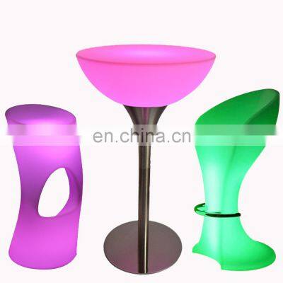 glowing party chairs combination sofa garden lights led outdoor chair set glow bar rechargeable led furniture bar table