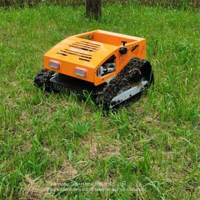 remote control mower with tracks, China remote controlled mower price, rcmower for sale