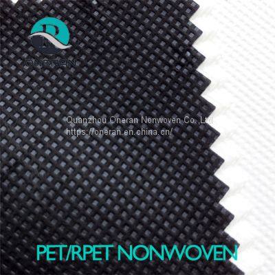 Wholesale Shopping Bag 100% Degradable RPET Nonwoven Fabric Raw Material Eco Friendly White RPET Nonwoven Fabric for Wallpaper photo-2