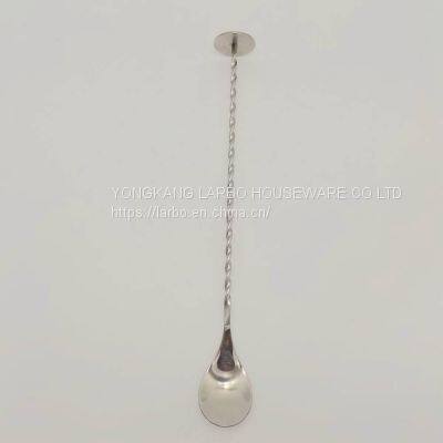 28cm Stainless Steel Bar Mixing Spoon Wholesale Price photo-3
