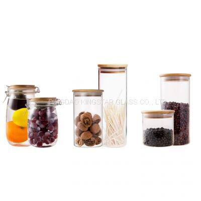 Glass Storage Jar With Lid photo-3