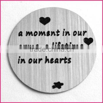 Wholesale&Retail 316L Stainless Steel Floating Locket Plates 22mm Size