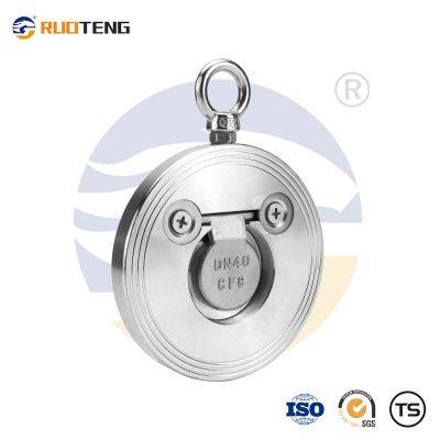 [RUOTENG]  DIN Pn16 Metal Seat Single Door Wafer Type Stainless Steel Swing Check Valve