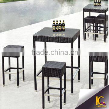 2015 Creative Outdoor 3 Seater Wicker elegent dining table and chair set