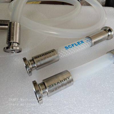 XR-SCFLEX Sanitary Pharmaceutical Grade Platinum Vulcanized Steel Wire Silicone Rubber Hose Mesh Tube photo-5