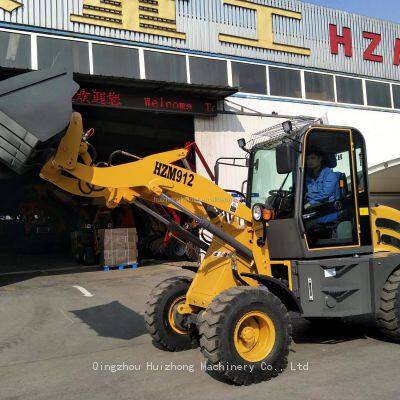 China ZL12 1200kg 1.2Ton HZM912 Diesel Wheel Loader With Good Price photo-2