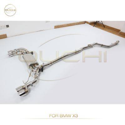 304 Stainless Steel Cat-Back Exhaust System for BMW M8 F91 F92/ X3 Upgrade X3M/ X3M F97/X5 M60I Performance Exhaust Electronic Valve With Tips photo-3