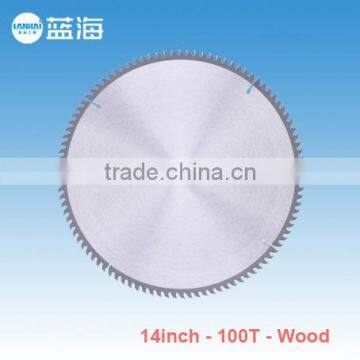 14''-100T high quality TCT circular saw blade for wooden cutting