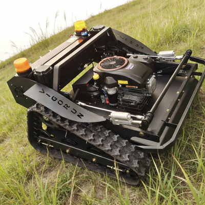 Vigorun Industriegrade 4-Takt-Benzin-Selbstfahrender Roboter-Fernbedienbarer Hangmäher mit 800 mm Schneidbreite und Drehschneide