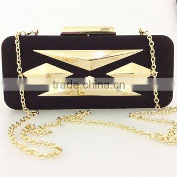 Women Handbag Female velvet metarial Clutch Wristlet Evening Bags