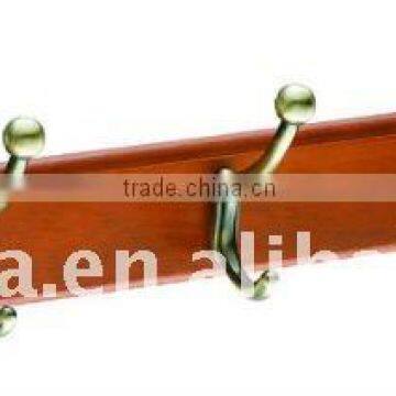 Clothes Hook YGS3104 wood clothes hook board, zinc alloy hooks 3-8 hooks