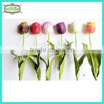 High quality 70cm real touch pu artificial flowers tulip