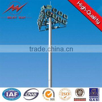 Q235 Steel galvanized 15m 20m 30m high mast lighting tower with good price,nice design