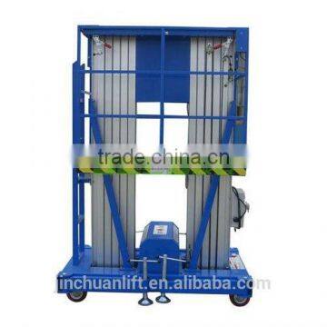 China Adjustable Hydraulic Double Mast Aluminum Alloy Lift Platform on Sale photo-2