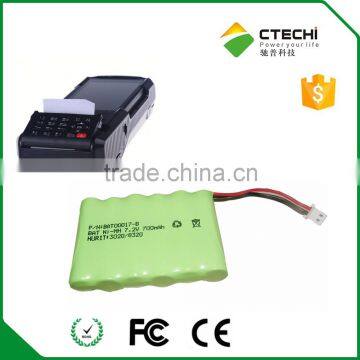 NIMH battery machine backup battery nimh 7.2v 700mah for pos machine 3020/8320