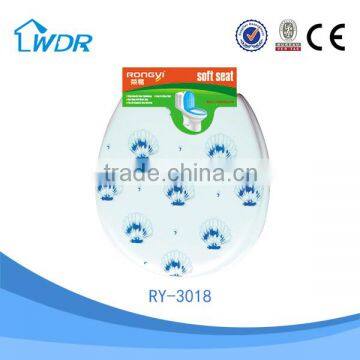 WC practical colorful sanitary design soft PVC toilet lid