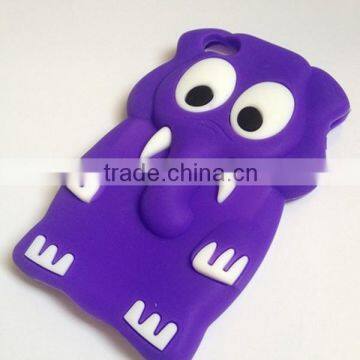 Cute Elephant 3d Silicone Cover For IPhone4 4s Back Covers
