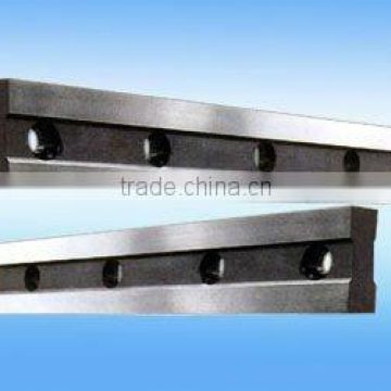 Hydraulic pendulum plate shearing blade