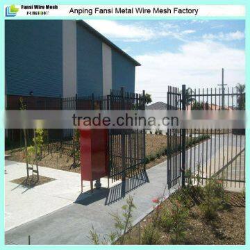 Commercial properties pressed spear top tubular fence for Australia market