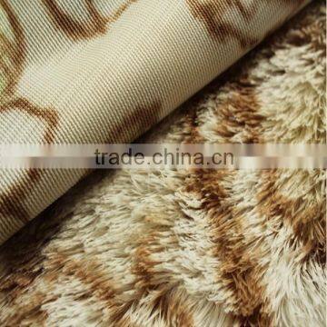 100% polyester high pile pv plush fabric