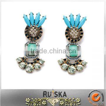 Antique Shiny Crystal Images Earrings Jewelry