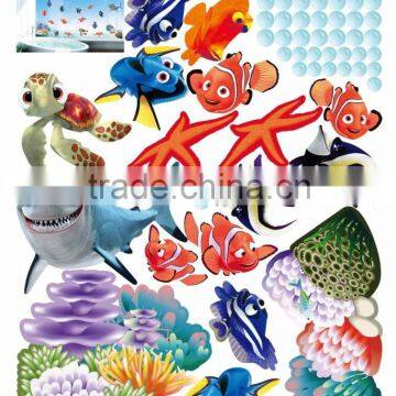 New Fish Seabed NEMO Wall Sticker Cartoon Wall Sticker Decor Removable Vinyl Nursery Kids Room Decals photo-5
