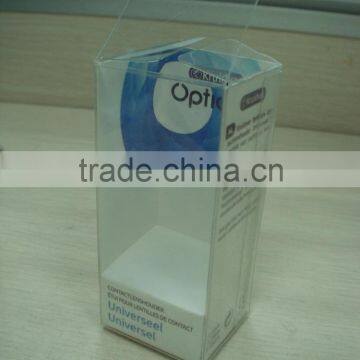 Clear Folding Plastic PVC Box with paper inserts