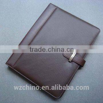 Manufacturer supply custom pu leather notebook with clasp