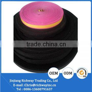 Black pink fabric ribbon