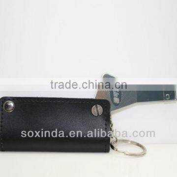 Leather key USB flash drive full capacity USB stick